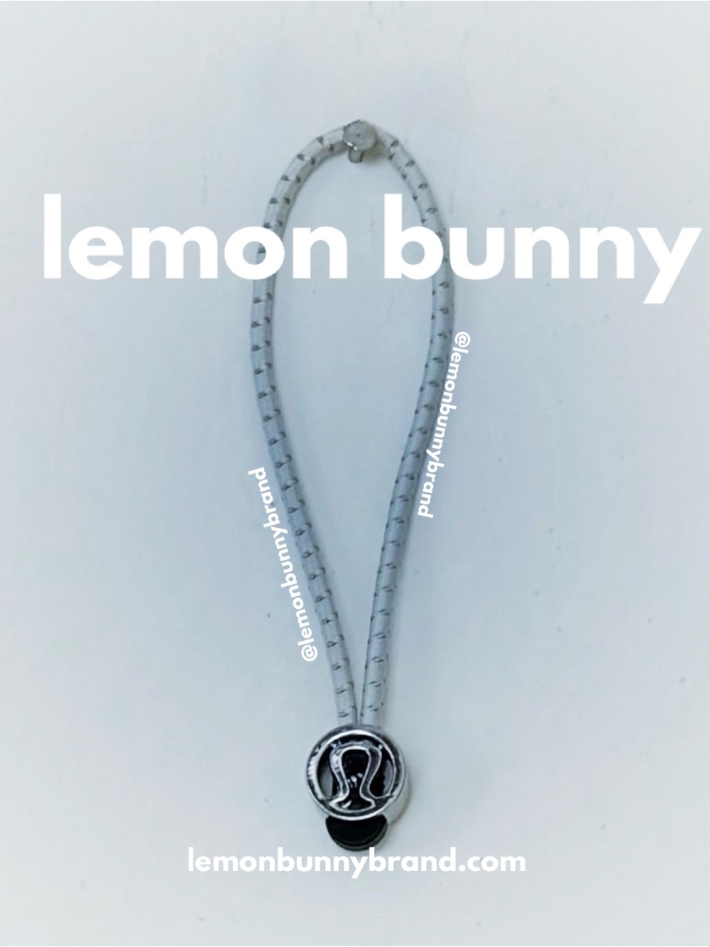 Free w/Purchase — lululemon Replacement Zipper Pull Bone w/ Silver Logo New NWT